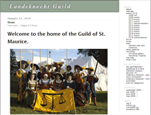 Tablet Screenshot of landsknechtguild.com